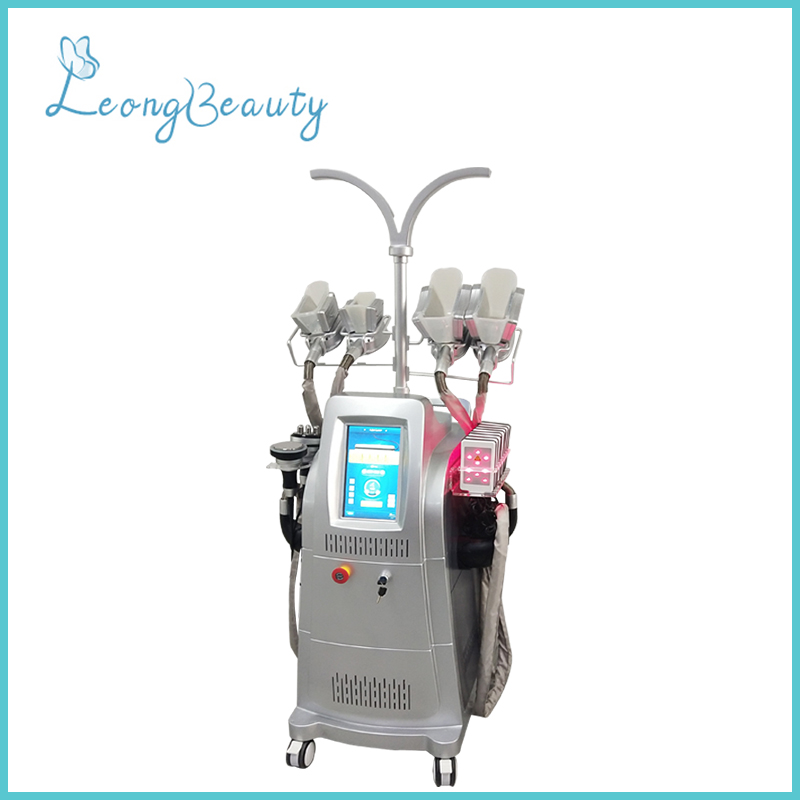 Μηχάνημα απώλειας βάρους Vertical Grey Color Silicon Cryolipolysis Rf Cavitation